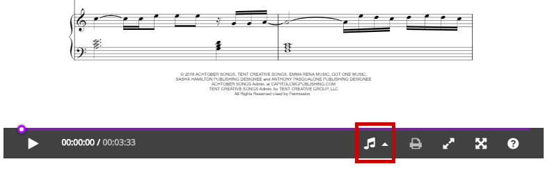 How to check if Kristina Boerger 'The Silver Buckle On Mozart's Shoe' digital score is transposable